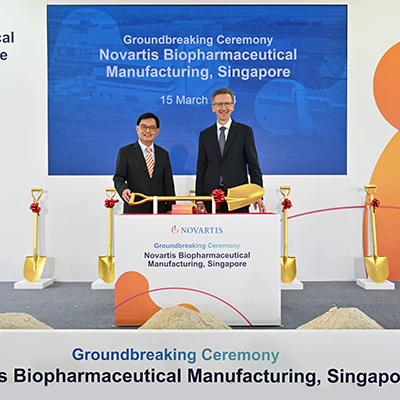 Novartis expands its biopharmaceutical manufacturing site in Singapore